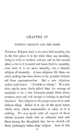Chapter IV Natural Religion And The State