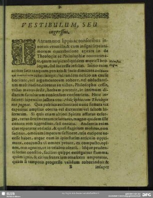 Vestibulum, Seu ingressus