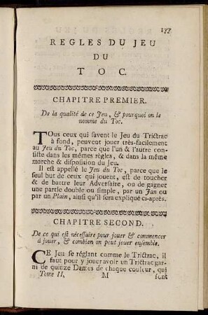 Regles Du Jeu Du Toc