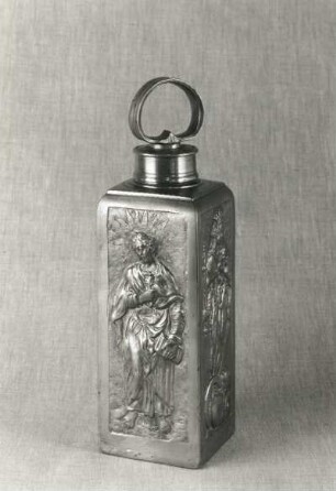 Schraubflasche : Schraubflasche. Zinn; Höhe 26,5 cm. Weilheim, 1692. Dresden: Kunstgewerbemuseum 30346