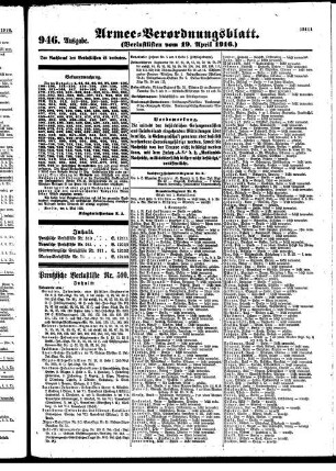 946. Ausgabe.Mittwoch, 19. April 1916