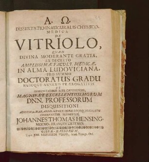 De vitriolo