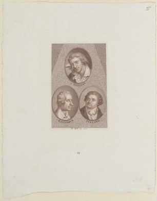 Gruppenbildnis des v. Schiller, v. Kotzebue und Iffland