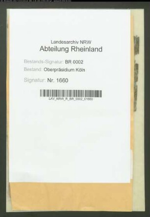Bittschriften zu Pensionen aus dem Landkreis Köln 1816