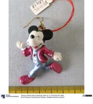 Ohrring mit Micky-Maus-Anhänger