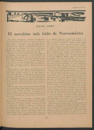 Zane Grey - el novelista más leído de Norteamérica