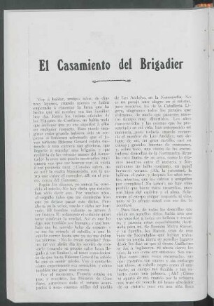 El Casamiento del Brigadier