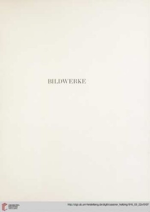 Bildwerke (Nr. 107-115)