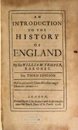 An Introduction To The History Of England