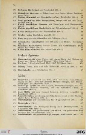 Möbel (Nr. 667-683)