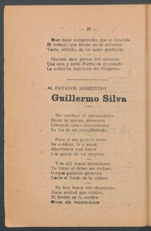 Al payador argentino Guillermo Silva