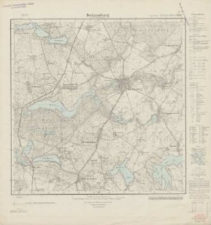 2747 (alte Nr.: 1319) Boitzenburg in der Uckermark, Meßtischblatt (4cm - Karte)