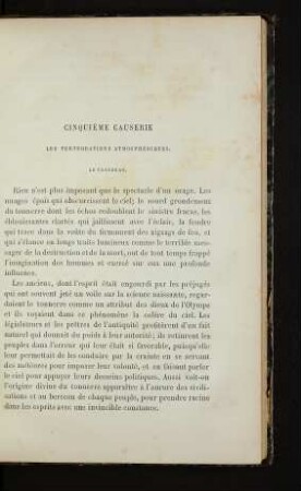 Cinquième causerie [...]
