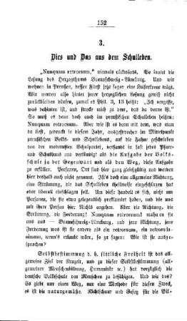 Dies und Das aus dem Schulleben
