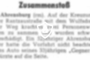 Zusammenstoß