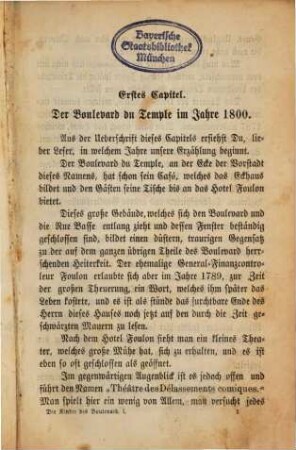 Die Kinder des Boulevard : Roman, 1