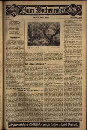 Dritte Ausgabe vom Samstag, den 29. Februar 1936.