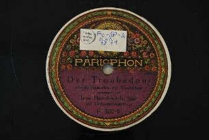 Der Troubadour : Ständchen des Troubadour / (Verdi)