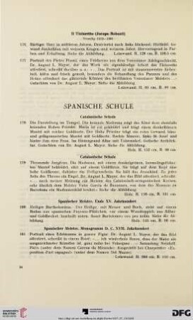 Spanische Schule (Nr. 178-187)
