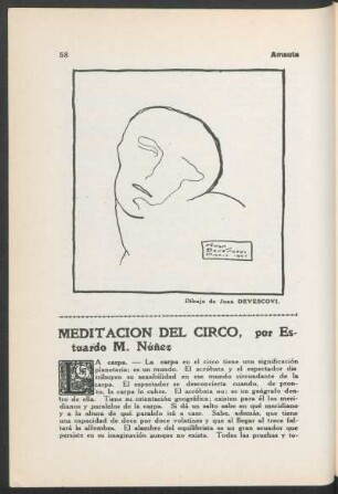 Meditación del circo