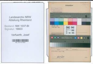 Entnazifizierung Josef Verfuerth , geb. 13.02.1904 (Angestellter)
