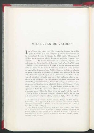 Sobre Juan de Valdés