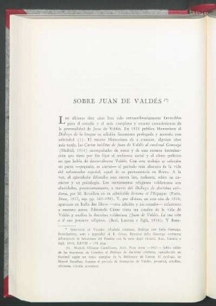Sobre Juan de Valdés