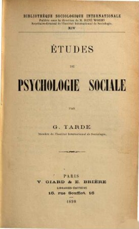 Études de psychologie sociale