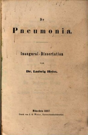 De pneumonia