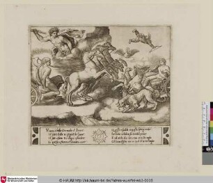 [Les chars d'Apollon et de Vénus; Chariots of Venus and Apollo; Apoll und Venus in ihren Wagen]