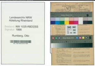 Entnazifizierung Otto Rumberg , geb. 01.12.1902 (Steiger)