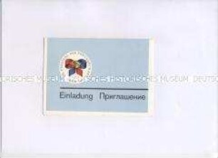 Einladung zur Abrechnung der Wettbewerbsergebnisse von der Erdgastrasse (deutsch/russisch) - Sachkonvolut