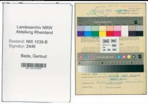 Entnazifizierung Gertrud Bade , geb. 03.05.1913 ()