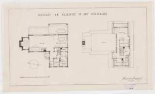 Jagdhaus am Wuckersee, Schorfheide: 2 Grundrisse 1:100
