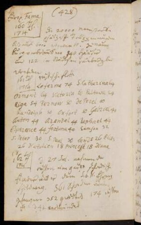 428-456, Europ. Fama - 28. Jan. 1784 Forts. von pag 470