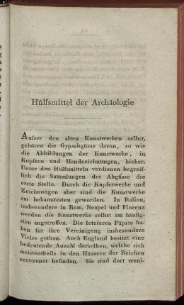 Hülfsmittel der Archäologie.