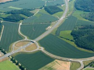 BAB A 38, Abzweig Friedland