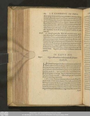 In Caput VIII. Quo ostenditur infinitum esse, & quomodò sit.