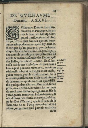 De Guilhaume Durant, XXXVI