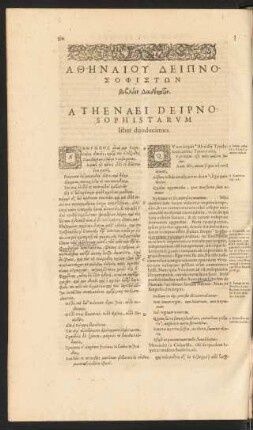 Athenaei Deipnosophistarum liber duodecimus.