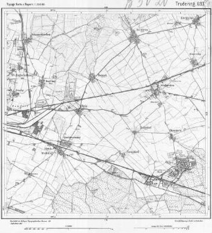 693 Trudering Topographische Karte von Bayern 1:25.000 [Positionsblätter]