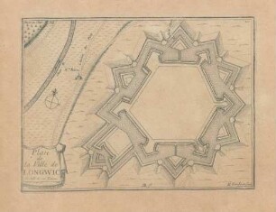 Plan de la Ville de Longwic [= Longwy]