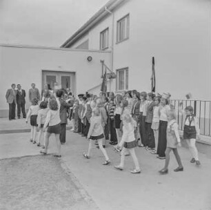 Konew - Schule in Ralbitz, Einweihung