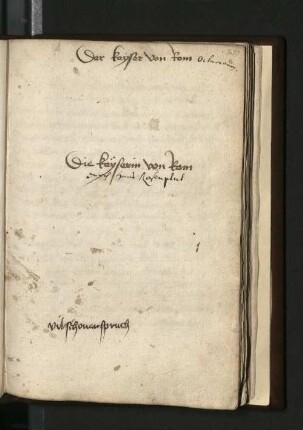 Der Keyser von Rom (Octavianus); Die Keyserin von Rom