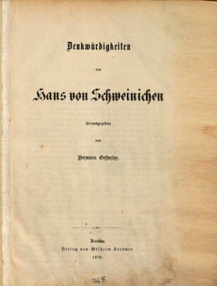 Denkwürdigkeiten