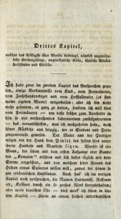Drittes Kapitel, welches das Nöthigste über Worble beibringt, ...
