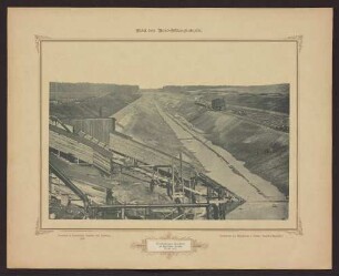 Trockenbagger-Einschnitt am Osterrader Gehölz. August 1892.