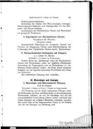 8. Experimente zur Physikalischen Chemie