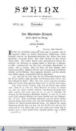 Heft 5 November 1893