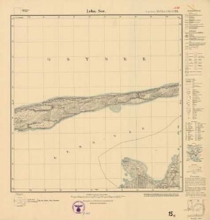 1270 Leba-See (4-cm-Karte) Meßtischblatt [alte Nr. 171]